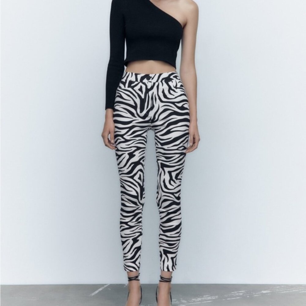 Zara Zebra Print Leggings